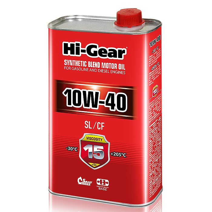 

Моторное масло Hi-Gear SL/CF 10W40 1л, SL/CF