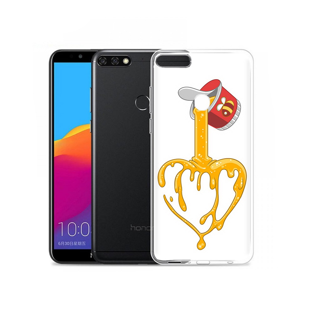 

Чехол MyPads Tocco для Honor 7C Pro медовое сердце (PT113786.47.471), Прозрачный, Tocco