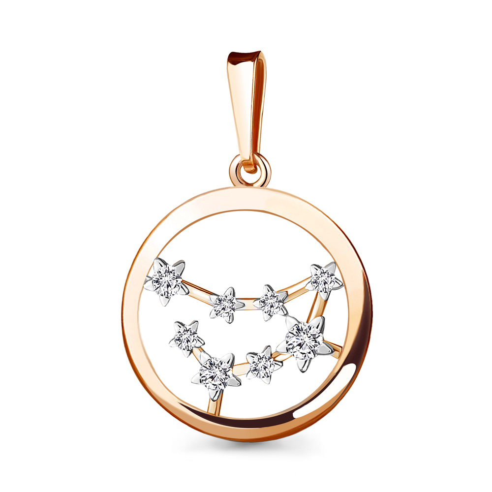 

Подвеска из серебра с фианитом Aquamarine 24318А_925_з, 24318А_925_з