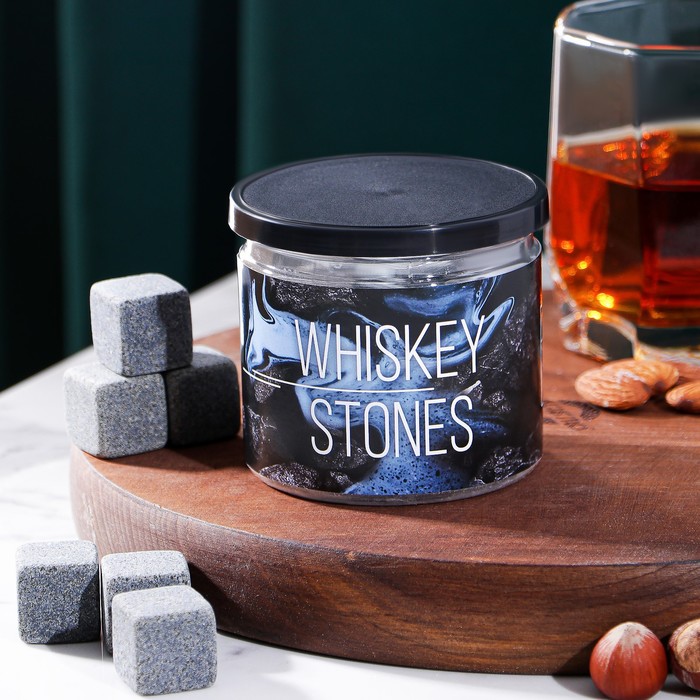 

Камни для виски в банке Whiskey stones, 6 шт