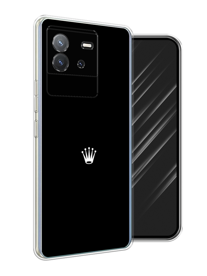 

Чехол Awog на Vivo T2 4G "Белая корона на черном фоне", Черный, 269550-1