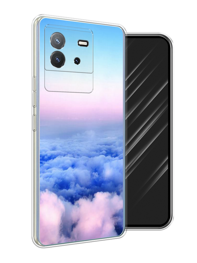 

Чехол Awog на Vivo T2 4G "Облака", Голубой;розовый;бирюзовый, 269550-1