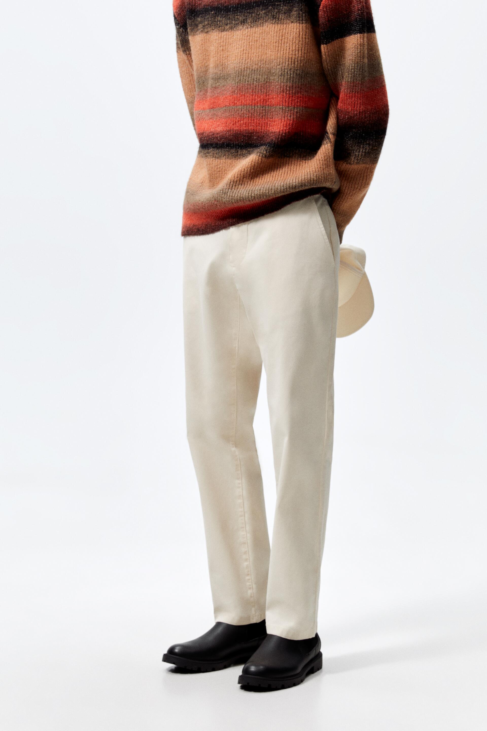 

Брюки мужские ZARA 06917347 белые 36, 06917347