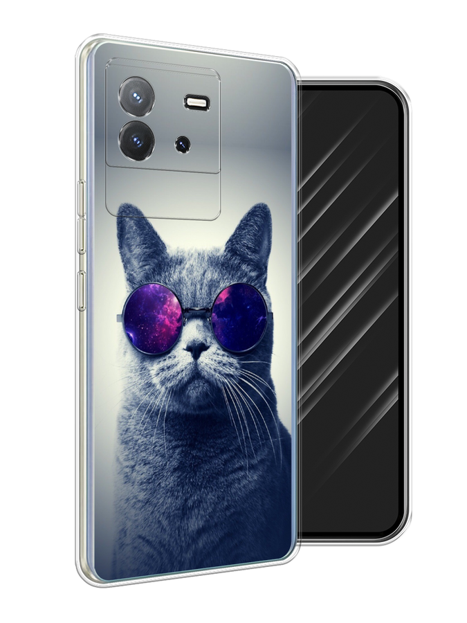 

Чехол Awog на Vivo T2 4G "Космический кот", Бордовый, 269550-1