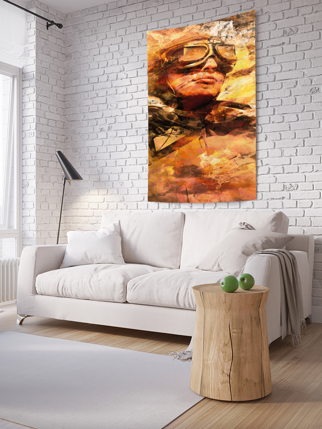 

Вертикальное фотопанно на стену JoyArty Безымянный пилот 150x200 см, Безымянный пилот