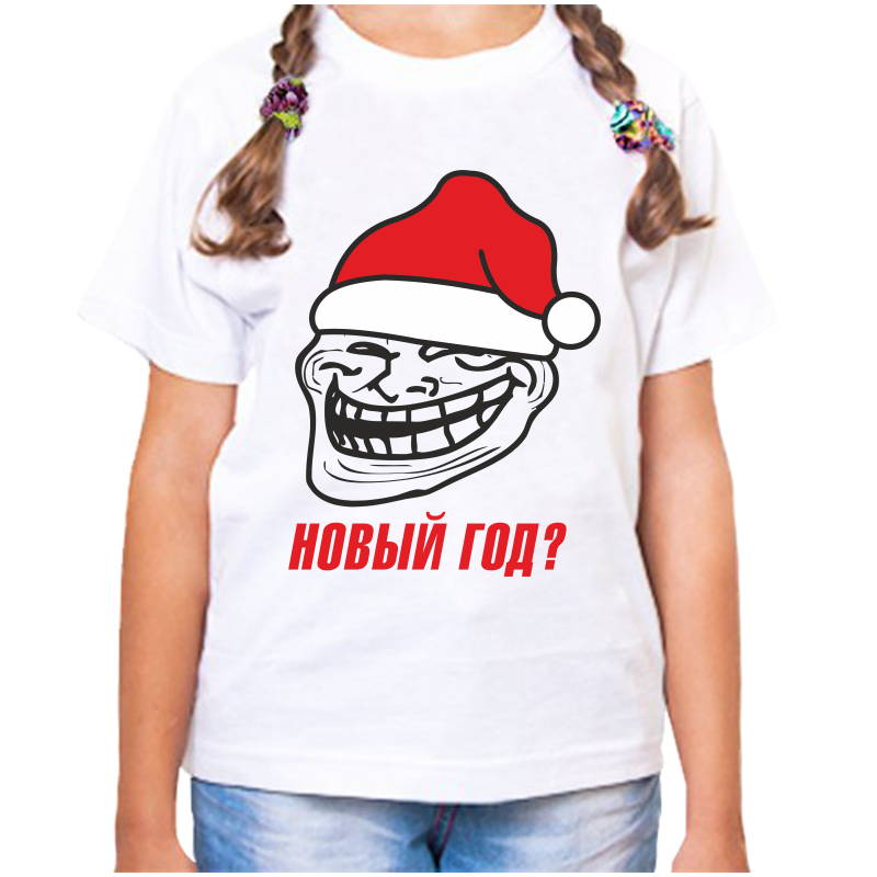 

Футболка девочке белая 24 р-р новый год, Белый, fdd_novyy_god