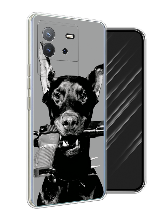 

Чехол Awog на Vivo T2 4G "Доберман", Серый, 269550-1