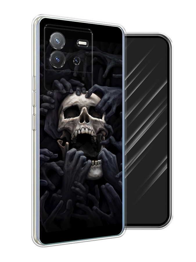 

Чехол Awog на Vivo T2 4G "Череп 29", Черный;серый, 269550-1