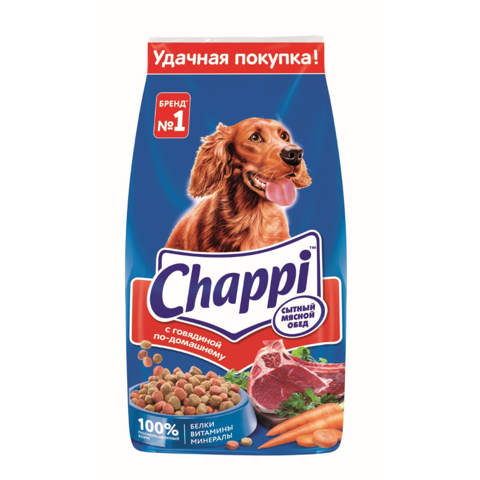 Сухой корм для собак Chappi, с говядиной по-домашнему, 15 кг