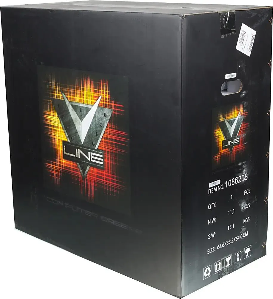 

Корпус компьютерный FORMULA V-LINE 6000-RGB черный, V-LINE 6000-RGB