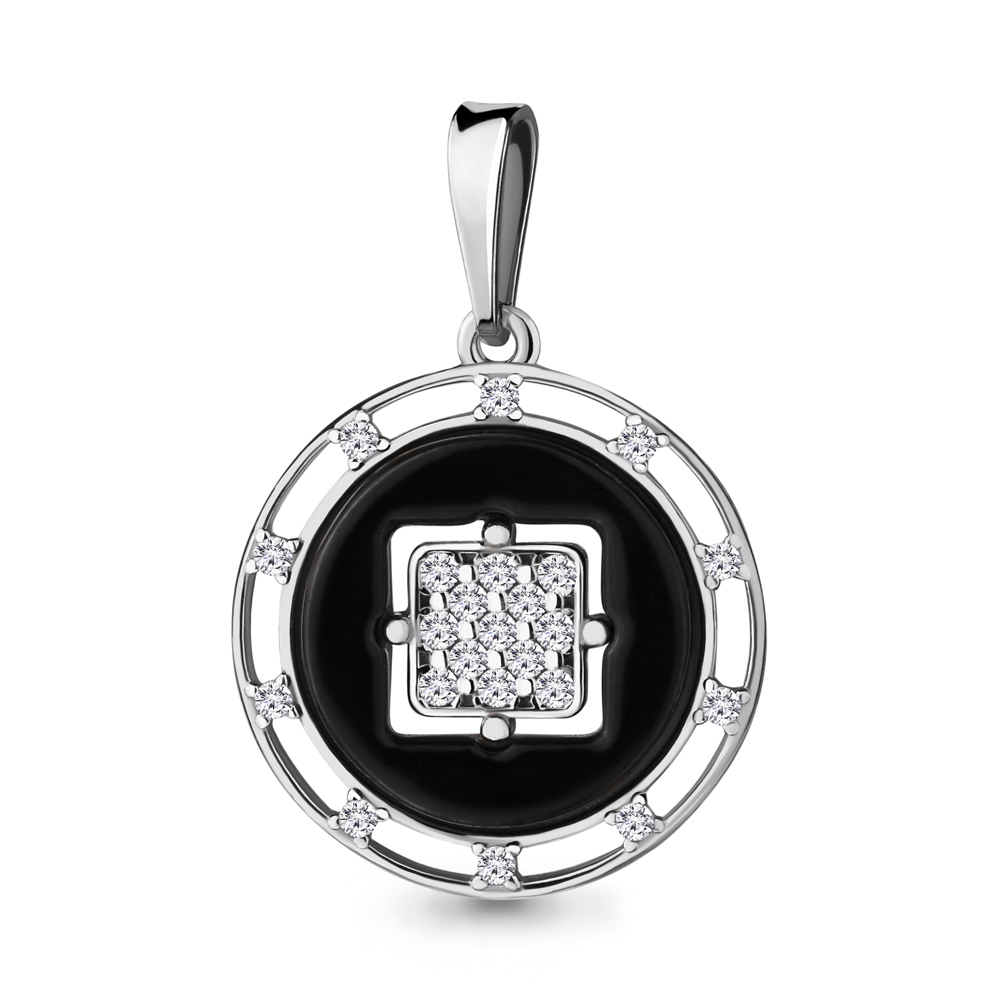 

Подвеска из серебра с фианитом Aquamarine 24294А_925_р, 24294А_925_р