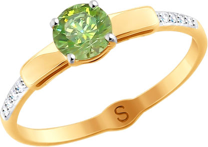 

Кольцо из золота р. 16,5 AllTime 81010398_s, фианит Swarovski, 81010398_s
