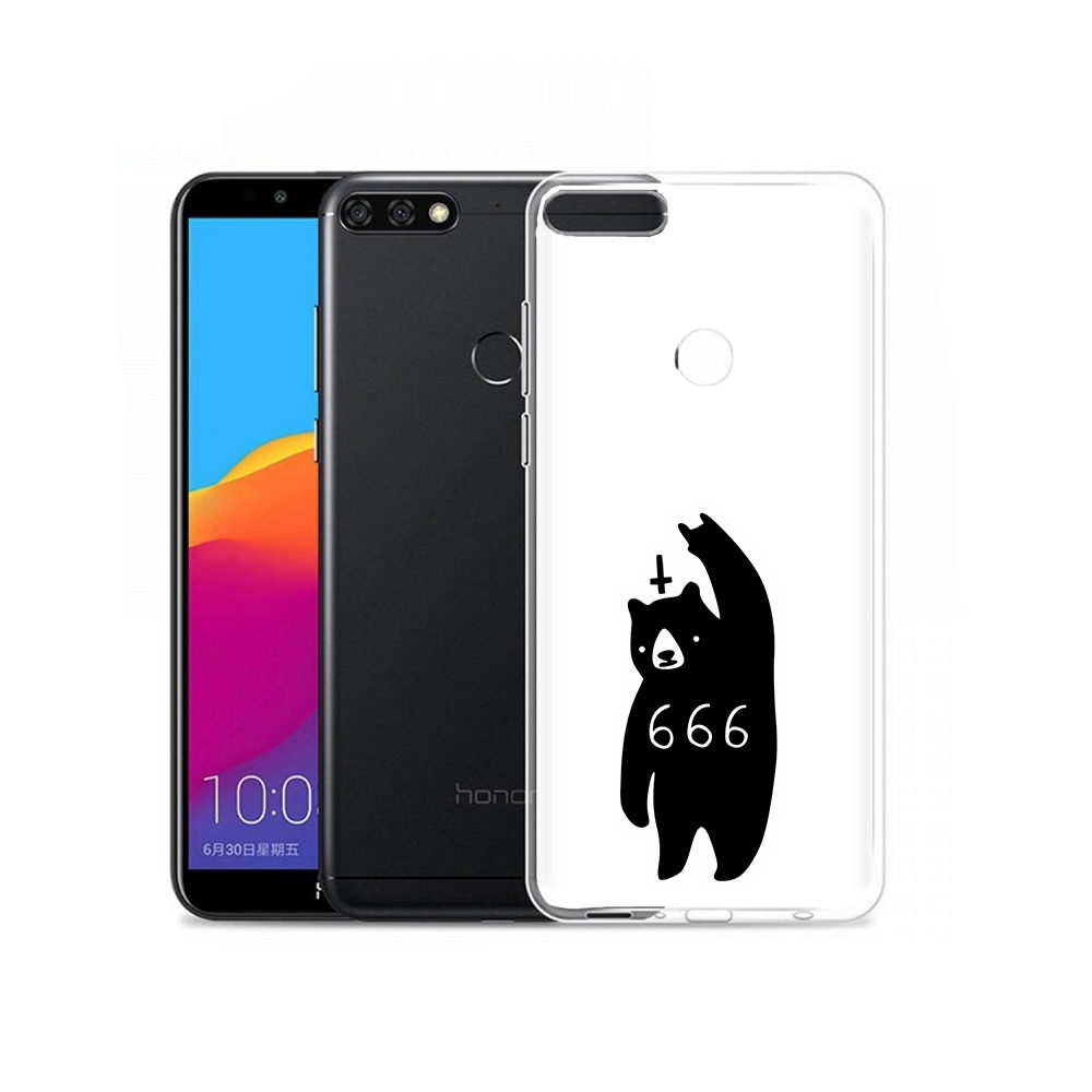 

Чехол MyPads Tocco для Honor 7C Pro медведь 666 (PT113786.47.462), Прозрачный, Tocco