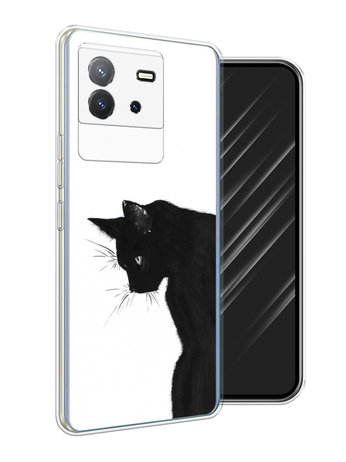 

Чехол Awog на Vivo T2 4G "Black cat", Черный;белый, 269550-1