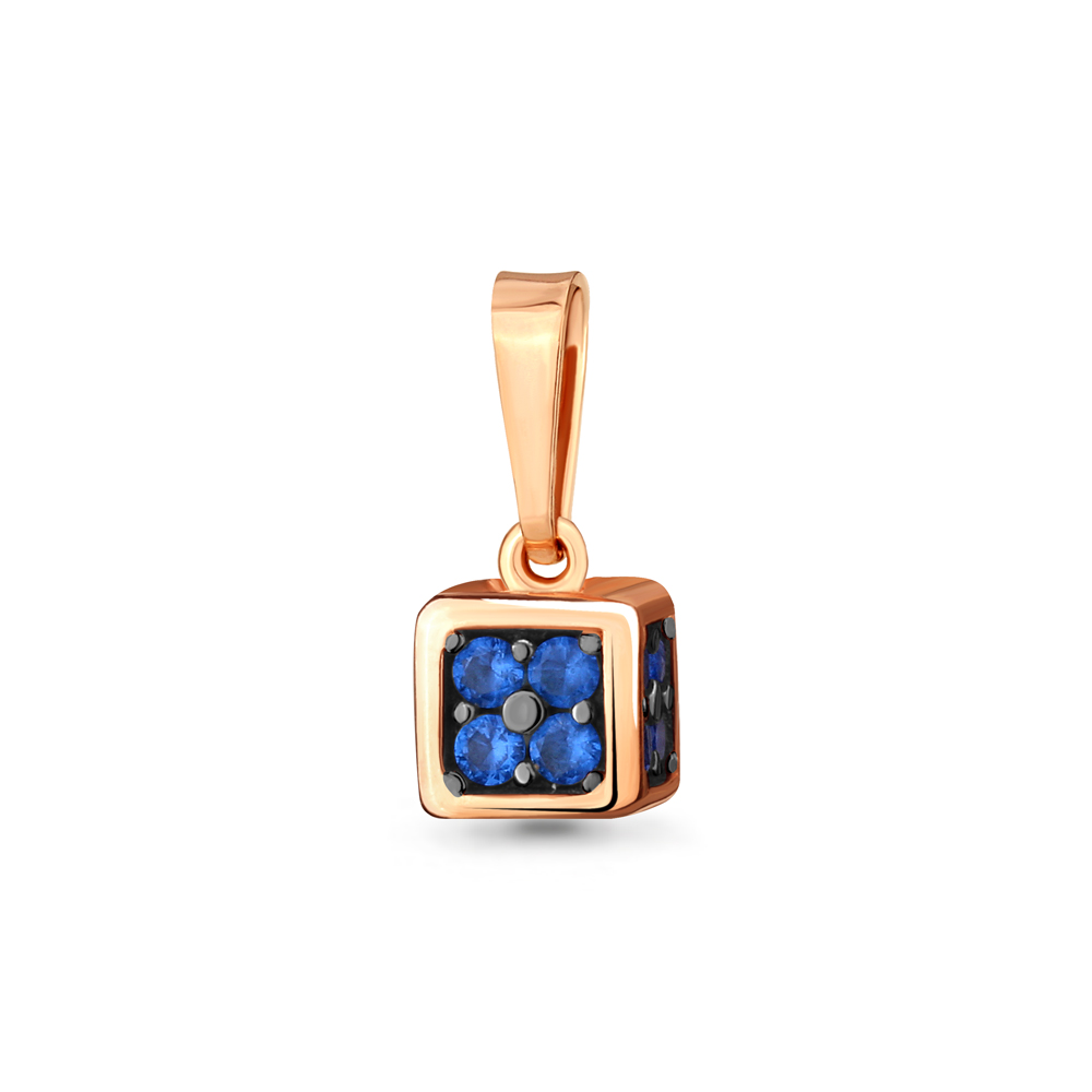 

Подвеска из серебра с сапфиром искусственным Aquamarine 24293Б_925_з, 24293Б_925_з