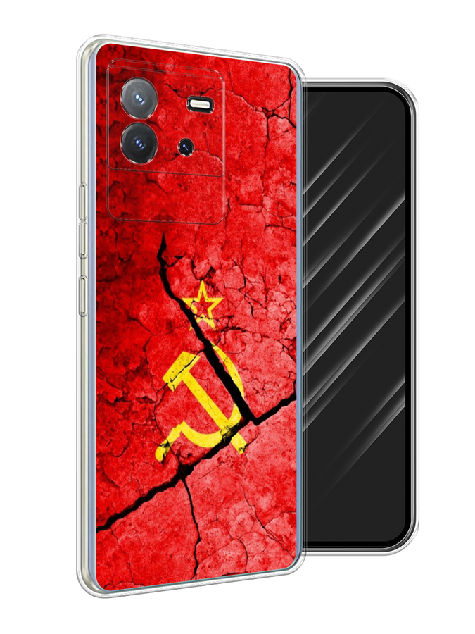 

Чехол Awog на Vivo T2 4G "СССР", Красный;черный;желтый, 269550-1