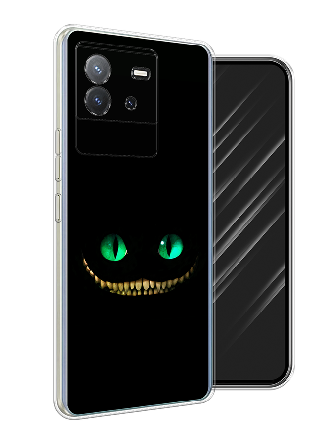 

Чехол Awog на Vivo T2 4G "Зеленоглазый чеширский кот", Черный, 269550-1