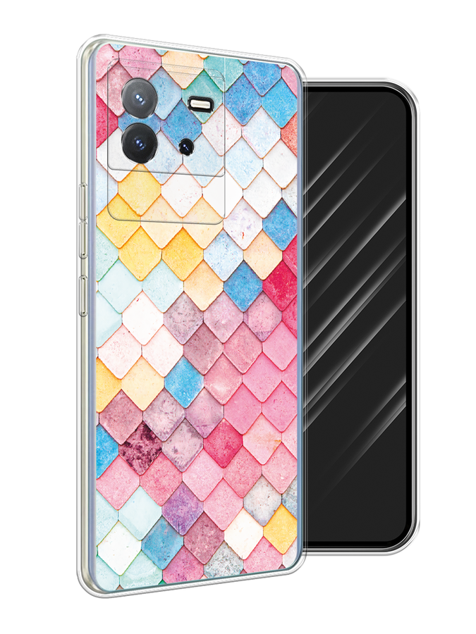 

Чехол Awog на Vivo T2 4G "Нежные ромбики", Красный, 269550-1