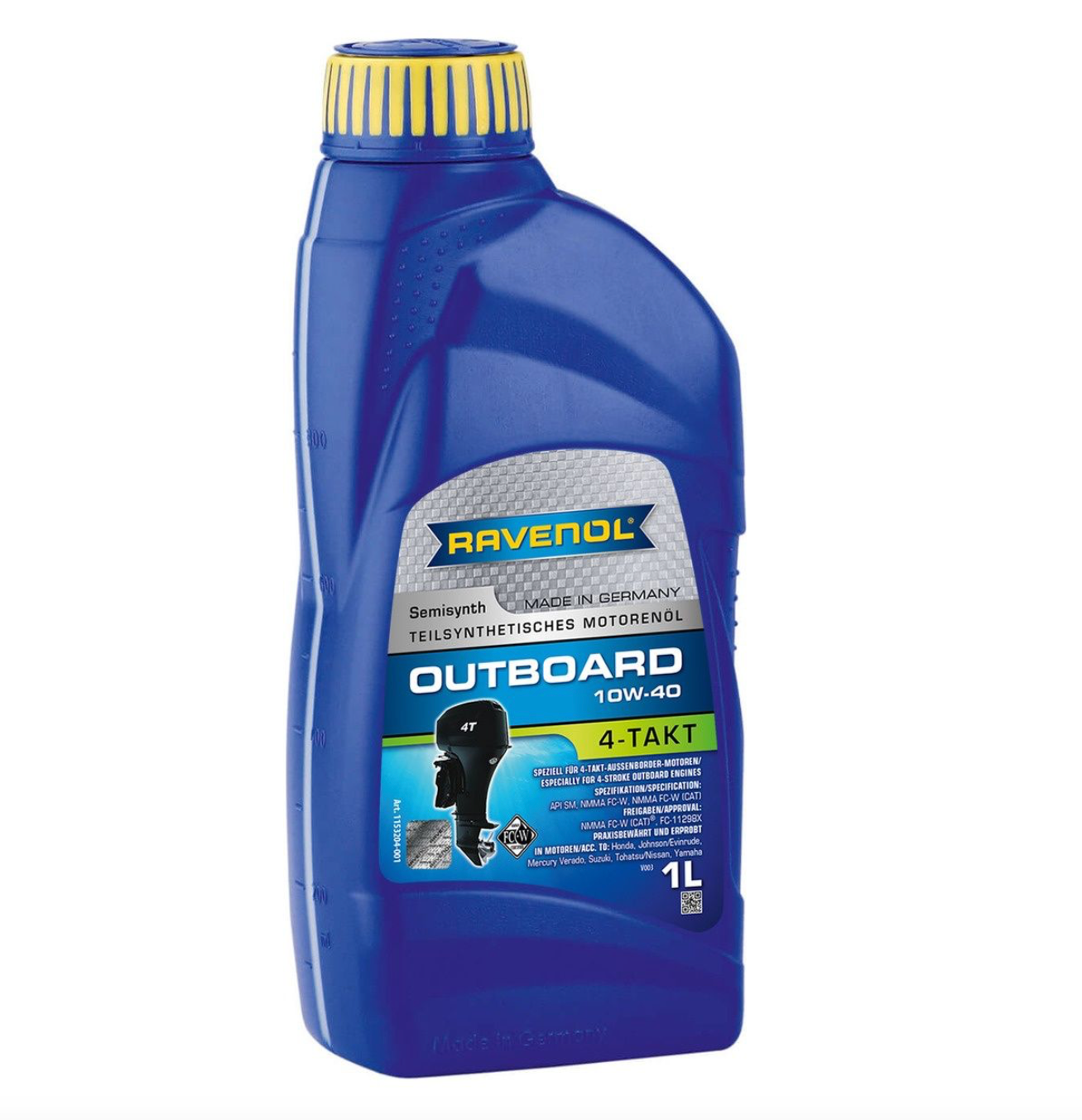 Моторное масло Ravenol outboardoel 4t sae 10w40 new 1л