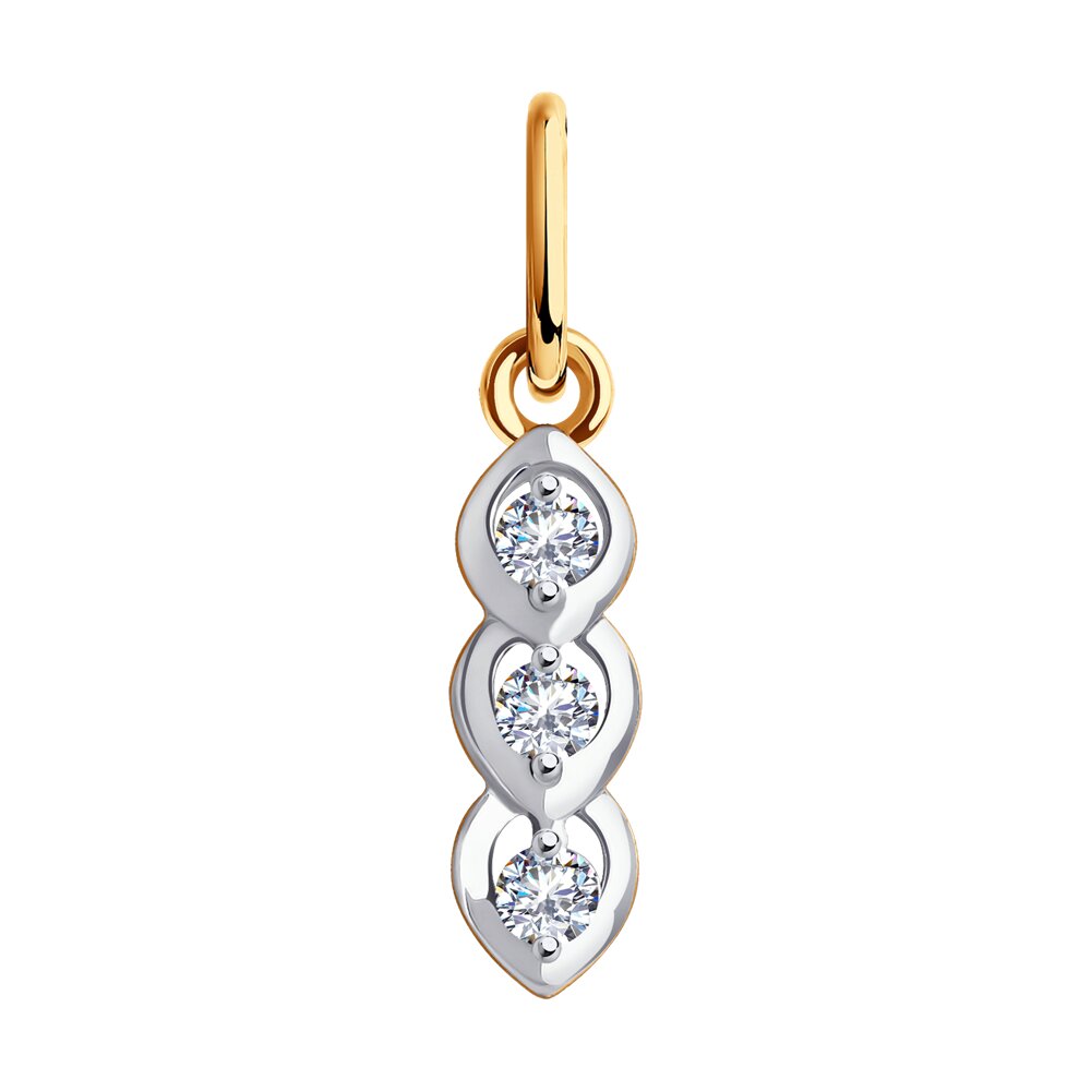 

Подвеска из красного золота Diamant 51-130-01846-1, фианит, 51-130-01846-1