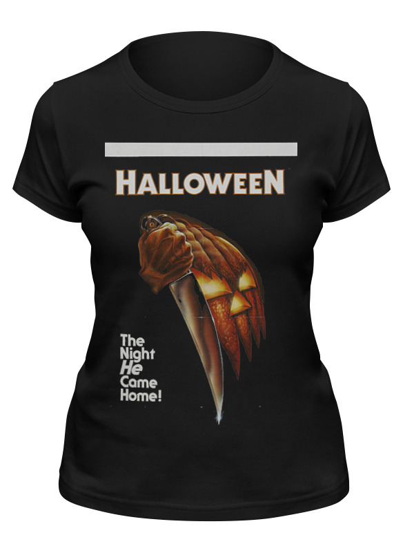 

Футболка женская Printio Halloween черная S, Черный, Halloween