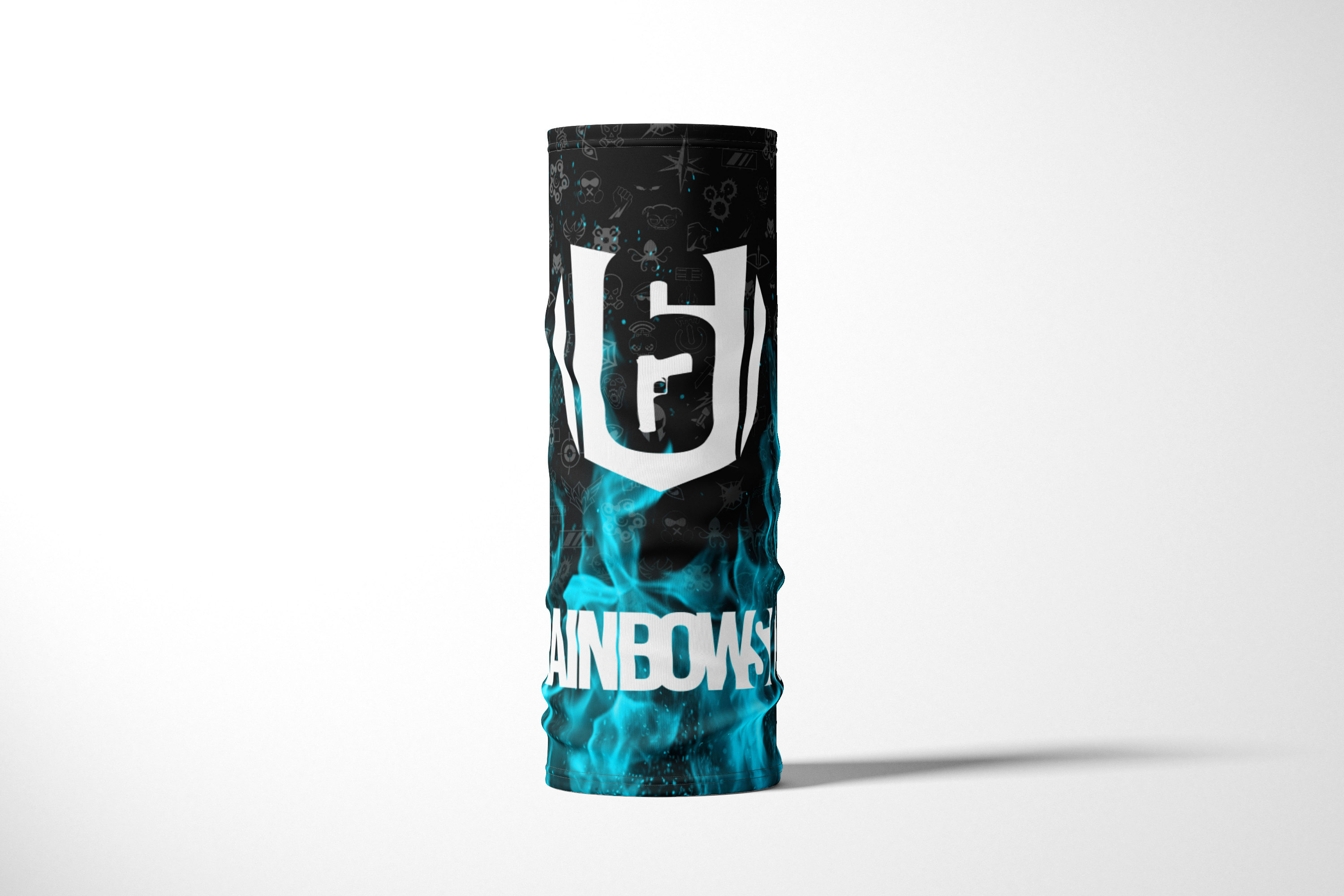 

Бандана / Бафф / Снуд-трансформер / Геймерам / Rainbow Six Siege, Черный;голубой;белый, BBuffVM_VM1787711