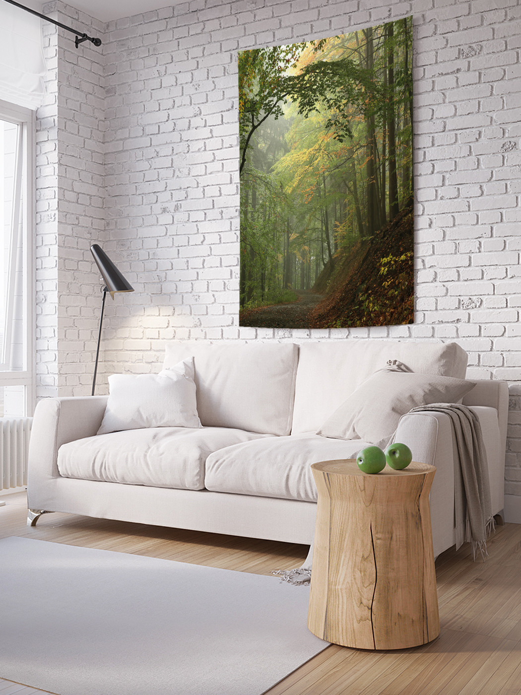 

Вертикальное фотопанно на стену JoyArty Спокойный лес 150x200 см, Спокойный лес