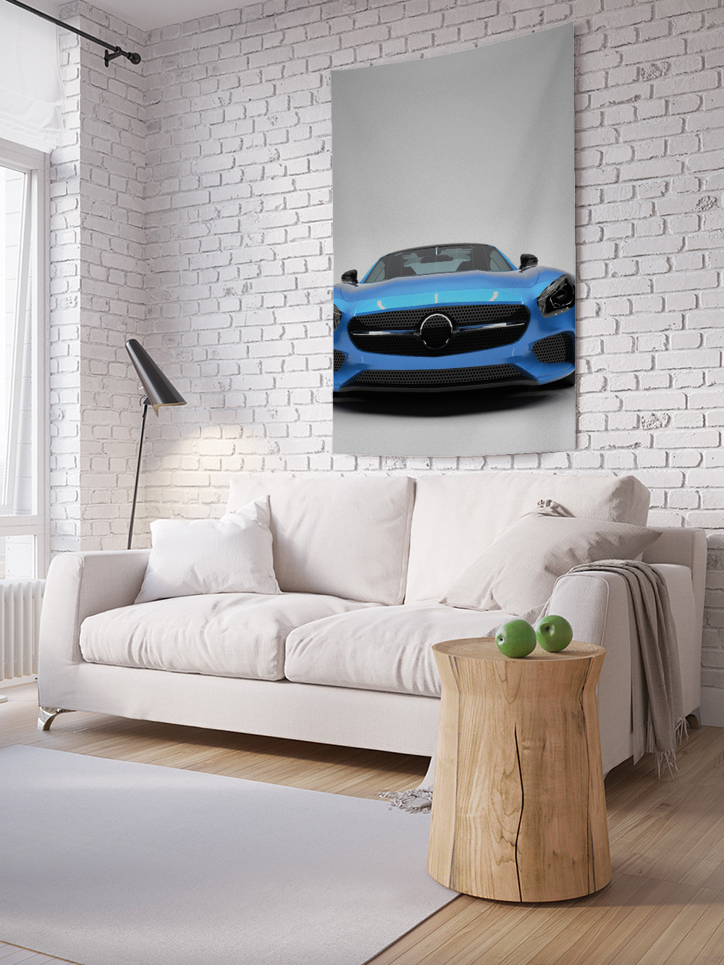 

Вертикальное фотопанно на стену JoyArty Лазурная машина 150x200 см, Лазурная машина