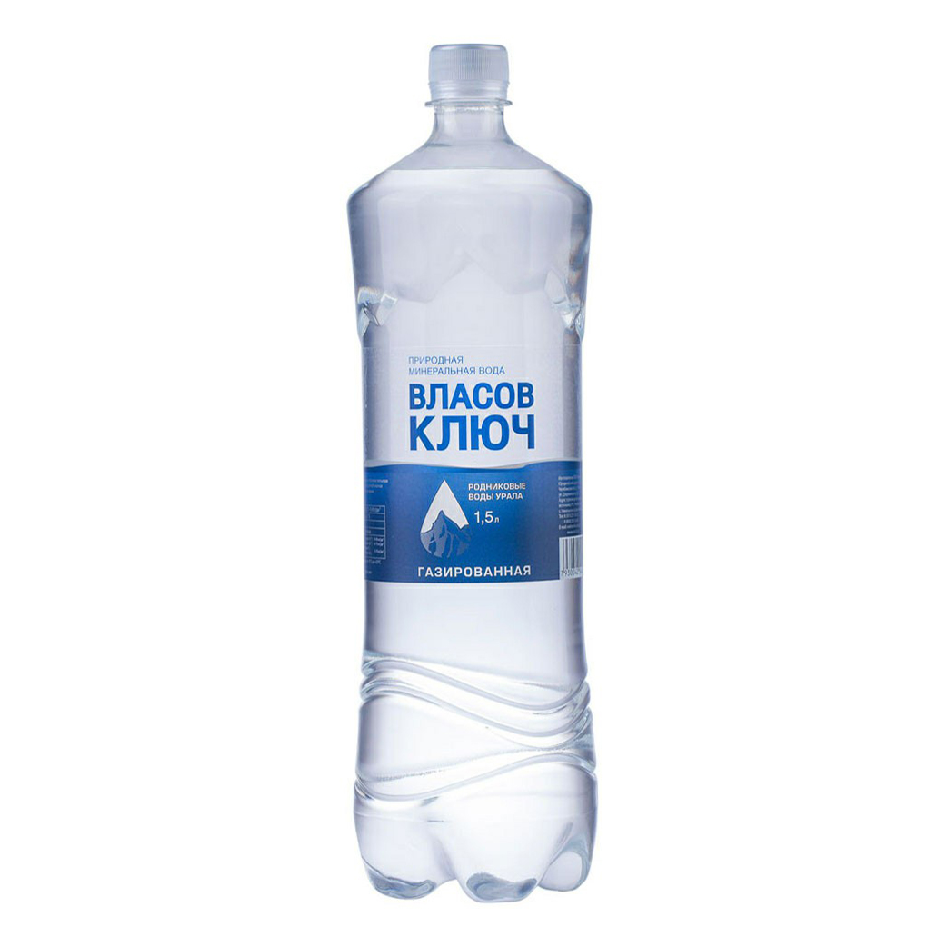 

Вода минеральная Власов ключ газированная 1,5 л