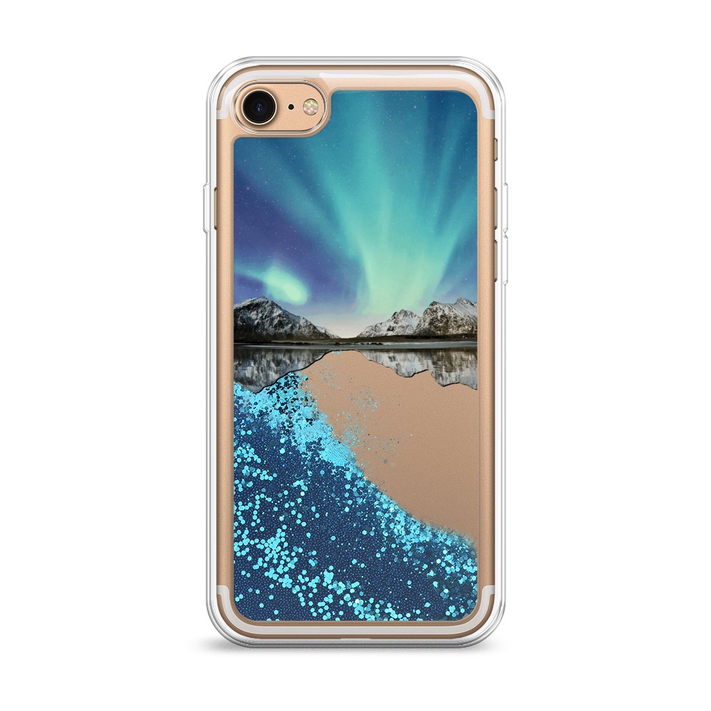 

Чехол Awog на Apple iPhone 7 / Айфон 7 "Горное озеро и сияние", Разноцветный, 10693-1