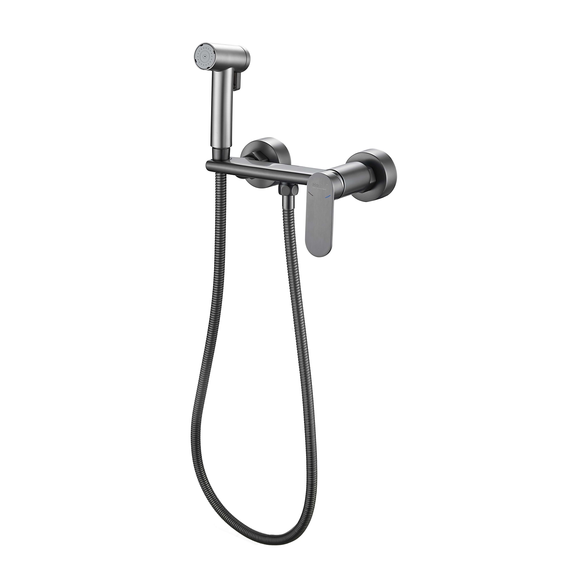 

Гигиенический душ со смесителем Haiba оружейная сталь (HB5516-3), Серый