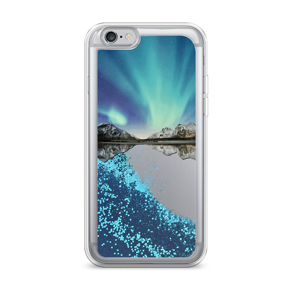 

Чехол Awog на Apple iPhone 6S / Айфон 6S "Горное озеро и сияние", Разноцветный, 0104S93-1
