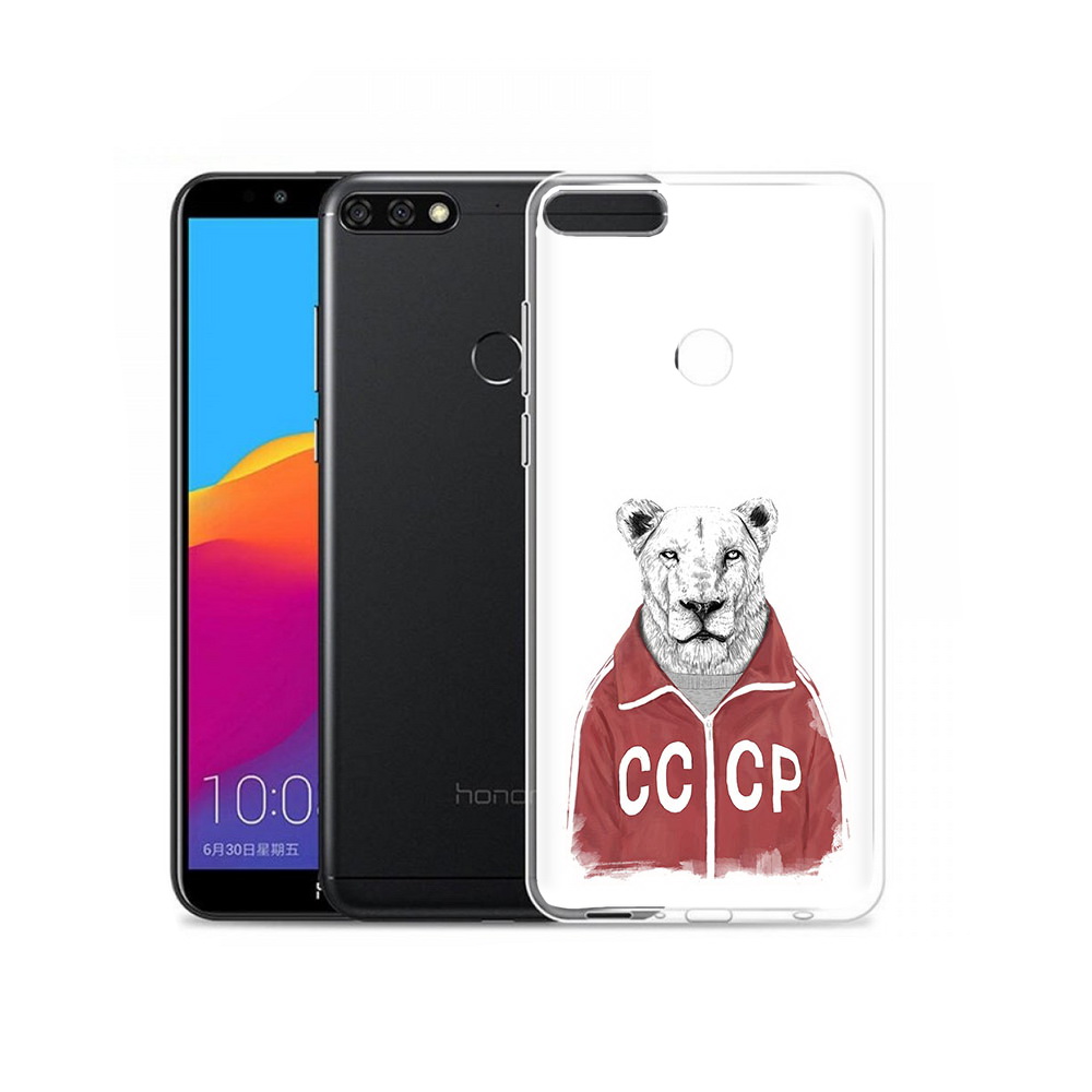 

Чехол MyPads Tocco для Honor 7C Pro львица ссср (PT113786.47.450), Прозрачный, Tocco