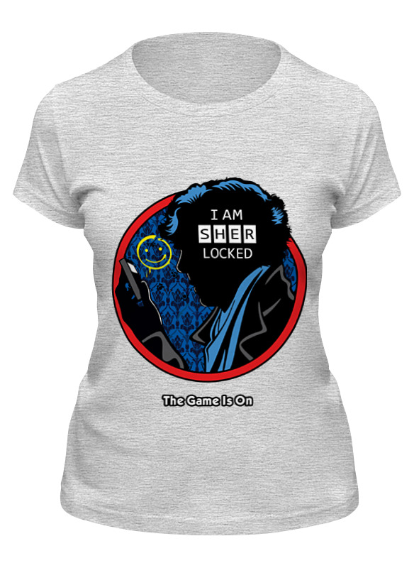 

Футболка женская Printio Шерлок холмс (sherlock holmes) серая 2XL, Серый, Шерлок холмс (sherlock holmes)