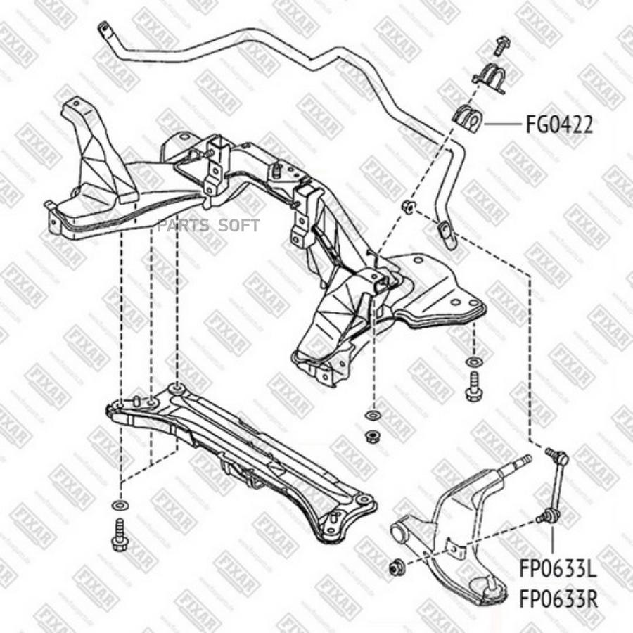 

FIXAR FG0422 Втулка переднего стабилизатора