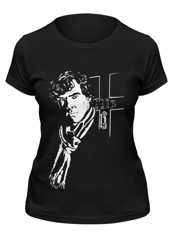 

Футболка женская Printio Шерлок (sherlock) черная 2XL, Черный, Шерлок (sherlock)