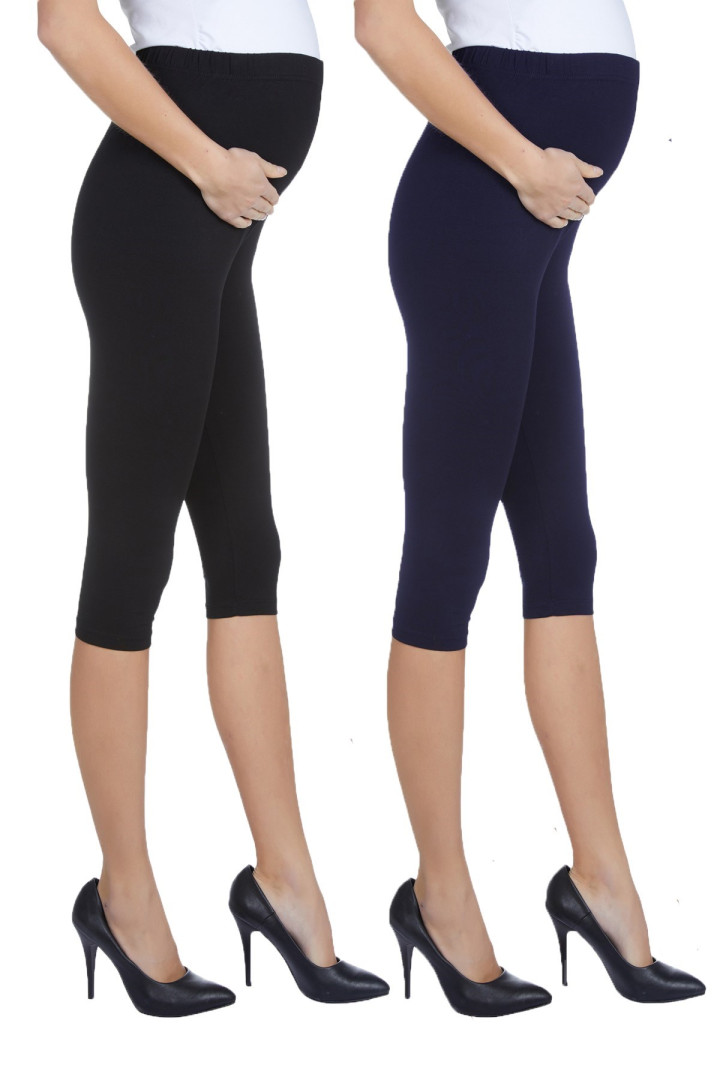 

Комплект леггинсов для беременных Luvmabelly 58565 3XL (товары доставляются из-за рубежа), Черный;синий, 58565