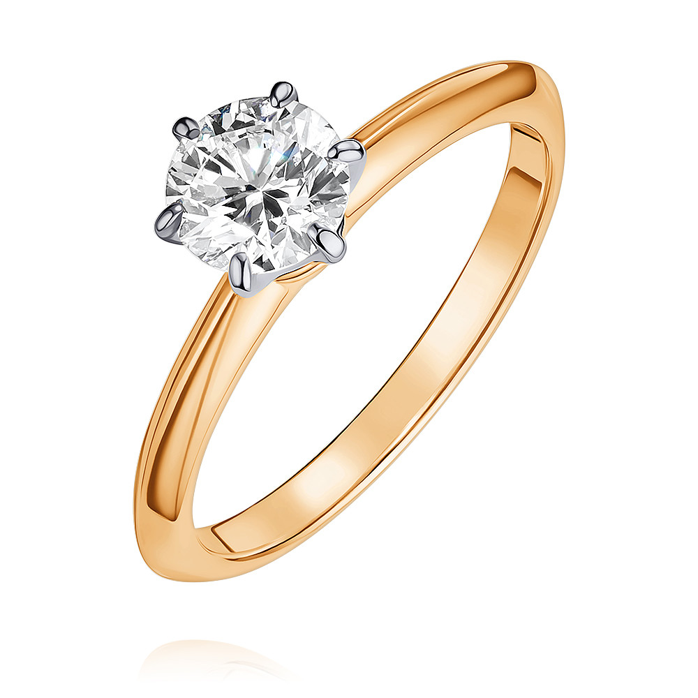 

Кольцо из красного золота с бриллиантом р. , ADAMAS 15038571/01-А70Д-41, 15038571/01-А70Д-41