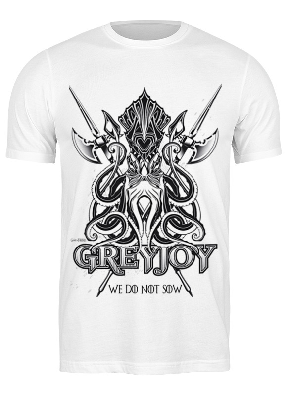 

Футболка мужская Кракен грейджоев (игра престолов) 0697216 Printio белая XL, Кракен грейджоев (игра престолов) 0697216