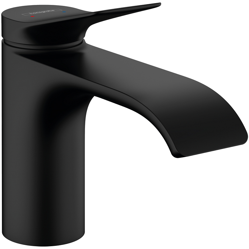 фото Смеситель для раковины hansgrohe vivenis 75012670 черный матовый