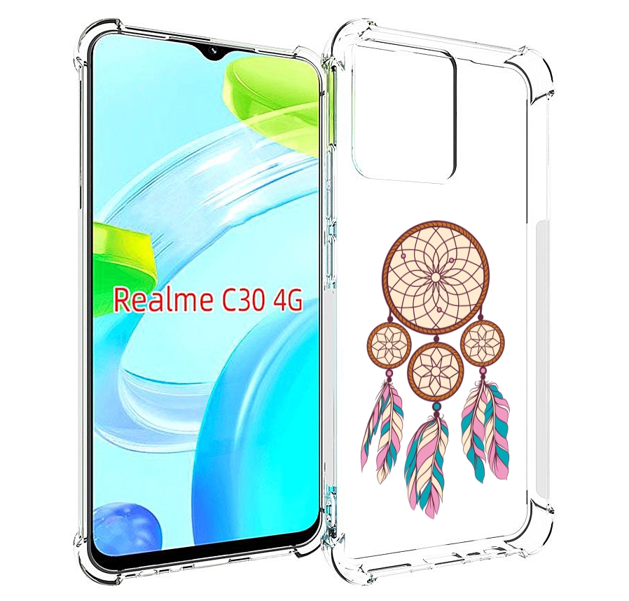 

Чехол MyPads ловец снов бежевый для Realme C30 4G / Narzo 50i Prime, Прозрачный, Tocco