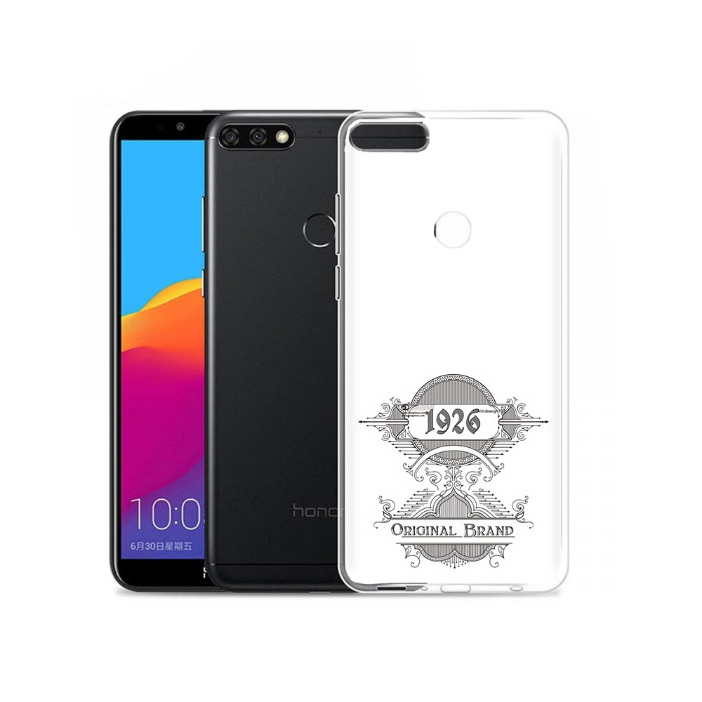 

Чехол MyPads Tocco для Honor 7C Pro логотип черно белый (PT113786.47.446), Прозрачный, Tocco