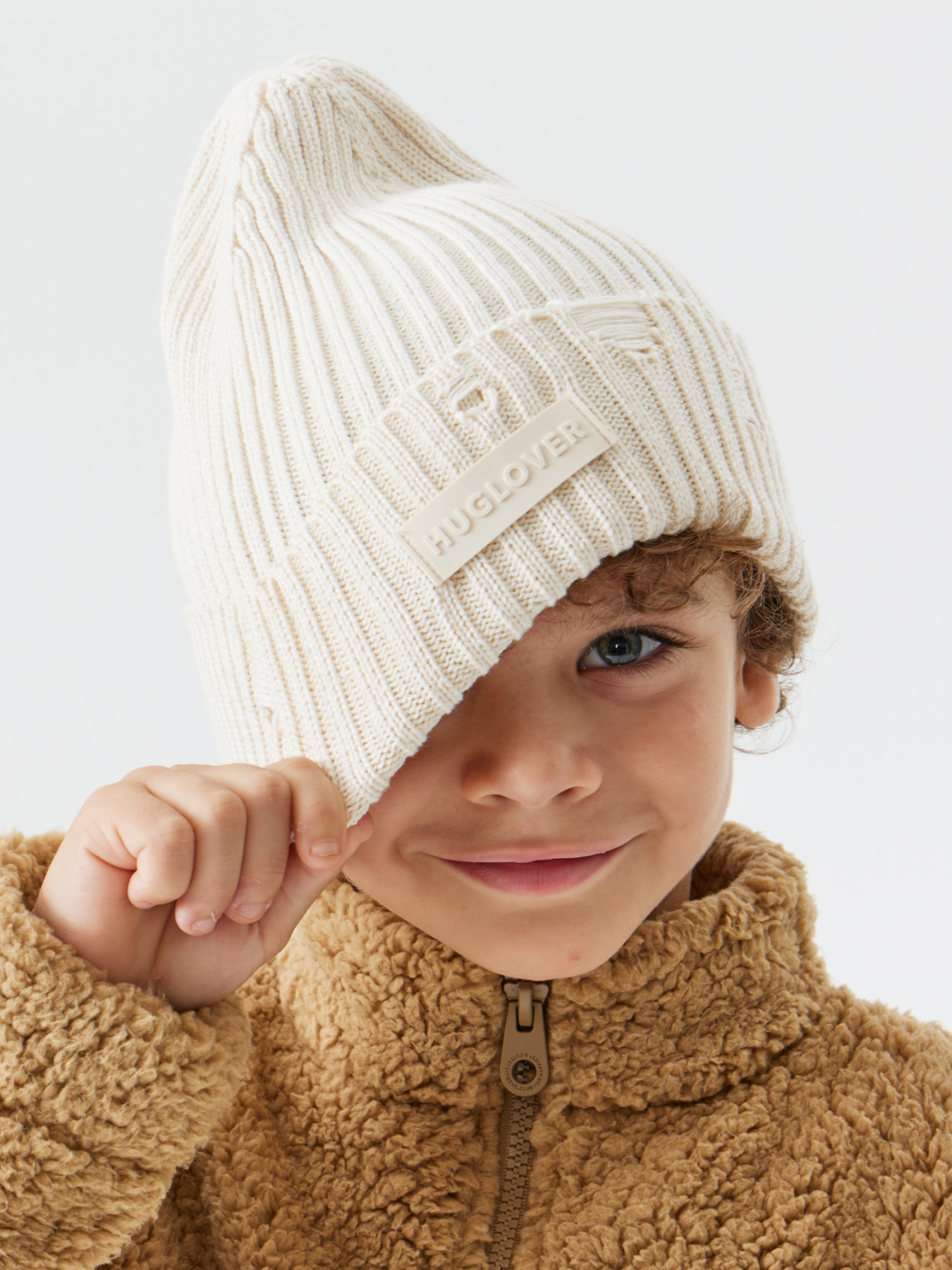 

Шапка детская Happy Baby 88531, milky, размер 52-54, Белый, 88531