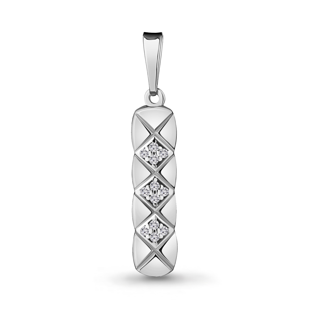 

Подвеска из серебра с фианитом Aquamarine 24271А_925_р, 24271А_925_р