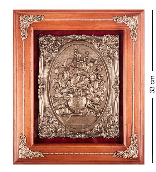 фото Ключница цветы в вазе 29х33 пк- 47 113-702127 art east