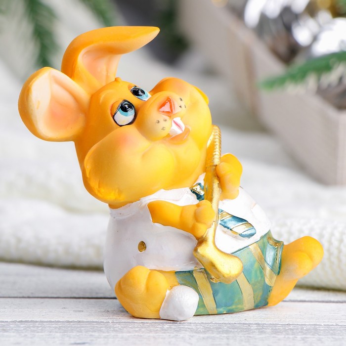 

Копилка "Заяц играет в гольф" рыжий, 8х7х11см