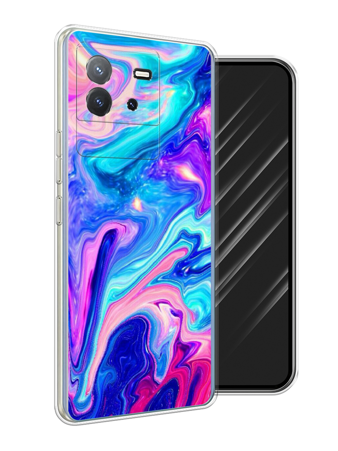

Чехол Awog на Vivo T2 4G "Потеки краски", Розовый, 269550-1