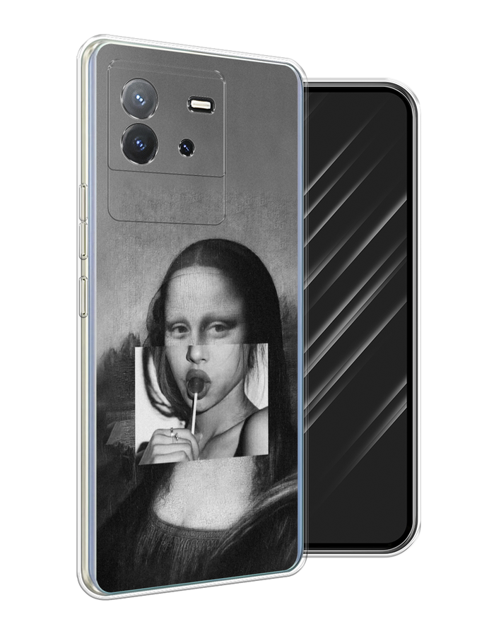 

Чехол Awog на Vivo T2 4G "Mona Lisa sucking lollipop", Серый, 269550-1
