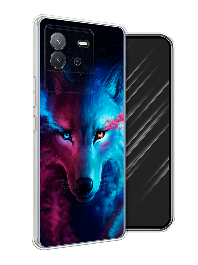 

Чехол Awog на Vivo T2 4G "Волшебный волк", Голубой;розовый, 269550-1