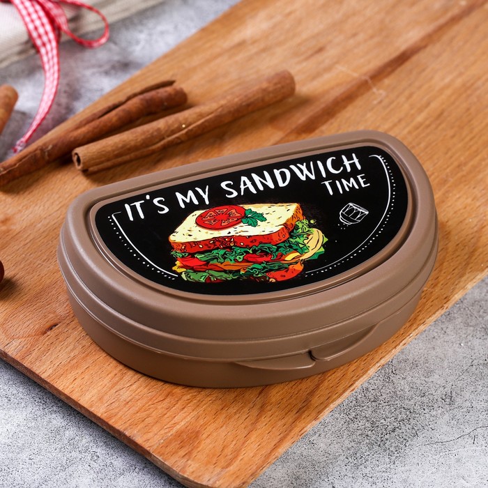 

Бутербродница "It's my sandwich time", 200 мл, Коричневый